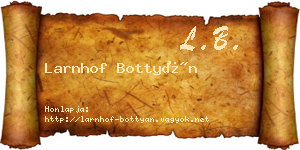 Larnhof Bottyán névjegykártya